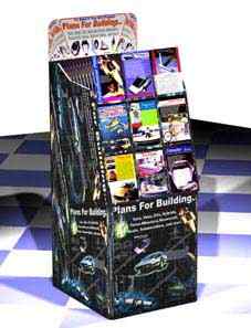 Build-it-yourself projects on CD-ROM in retail display unit